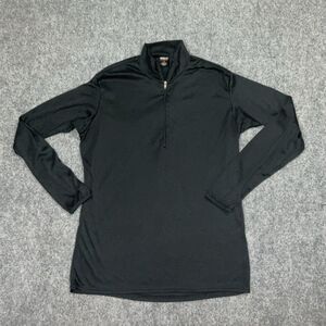 Patagonia Shirt Womens Size M Black Capilene Lightweight 1/4 Pullover Outdoors